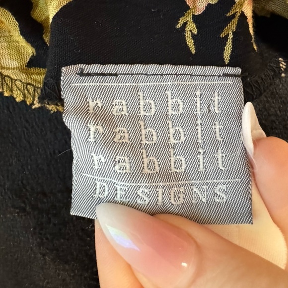 RABBIT RABBIT RABBIT VINTAGE Y2K Floral Grunge Whimsigoth Maxi Dress VGVC - Picture 3 of 6